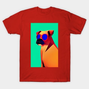 Polygon Dog in Sunglasses No. 2 T-Shirt